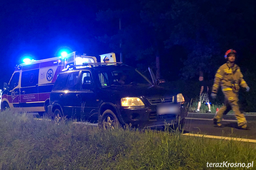 Zderzenie trzech samochodów w Iwoniczu