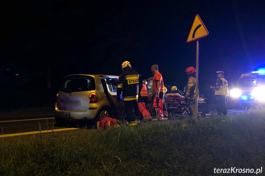 Zderzenie trzech samochodów w Iwoniczu