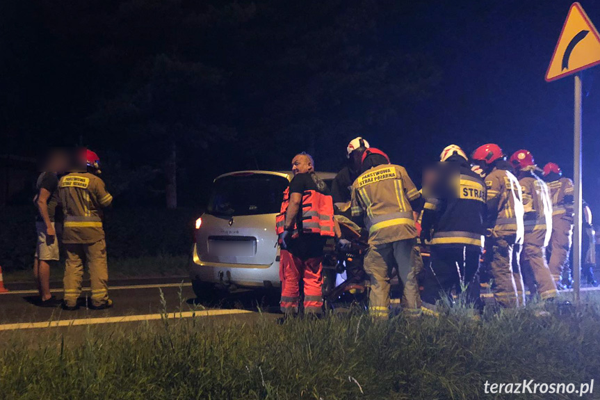 Zderzenie trzech samochodów w Iwoniczu