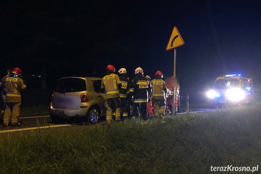 Zderzenie trzech samochodów w Iwoniczu