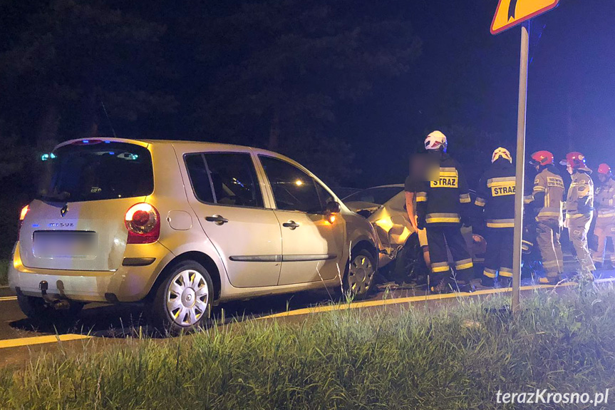 Zderzenie trzech samochodów w Iwoniczu