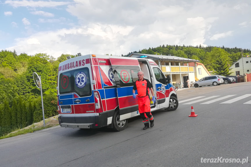 Zderzenie trzech samochodów w Iwoniczu