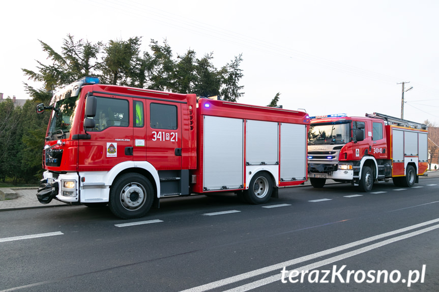 Zderzenie trzech samochodów w Miejscu Piastowym