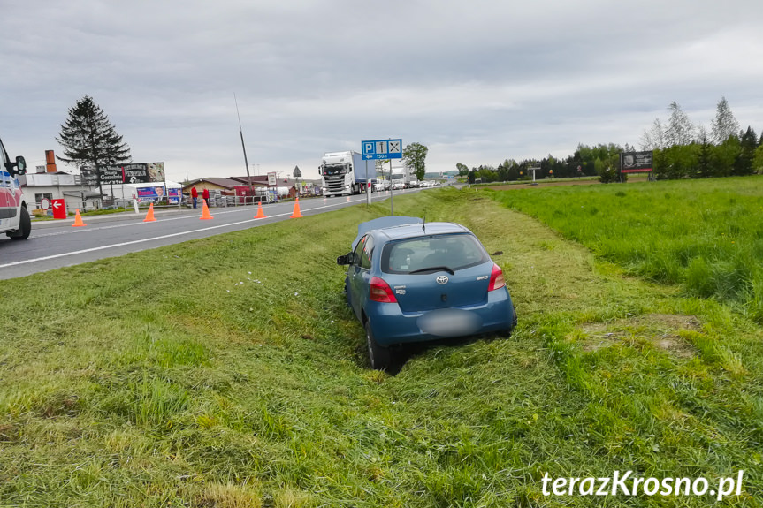 Zderzenie trzech samochodów w Rymanowie