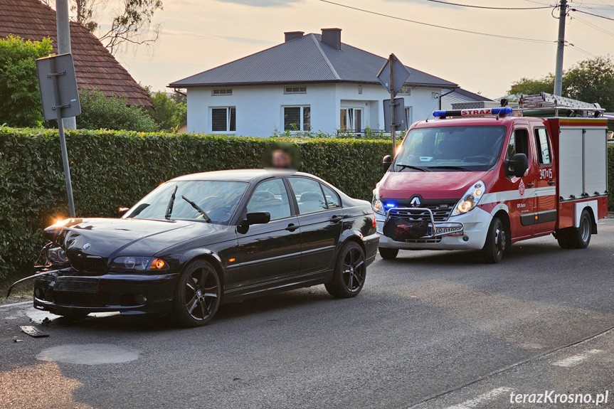 Zderzenie trzech samochodów w Zręcinie