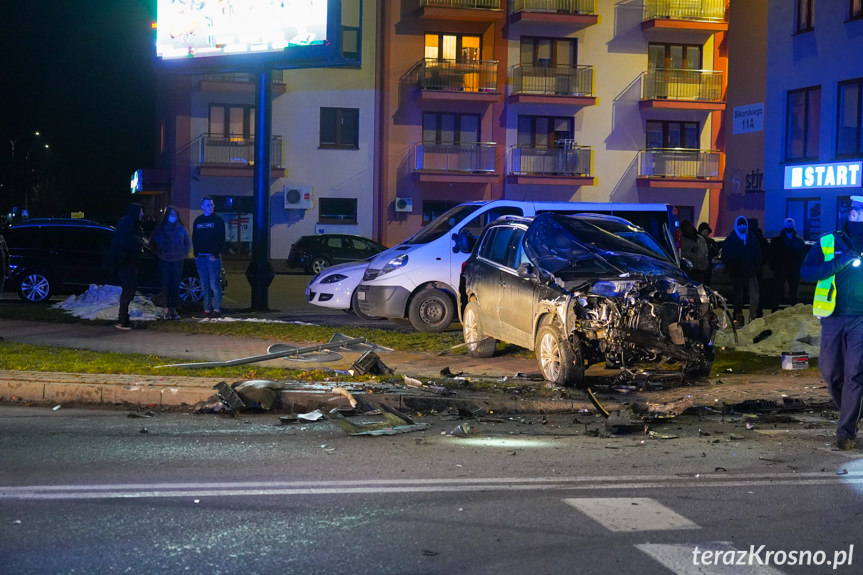 Zderzenie trzech samochodów