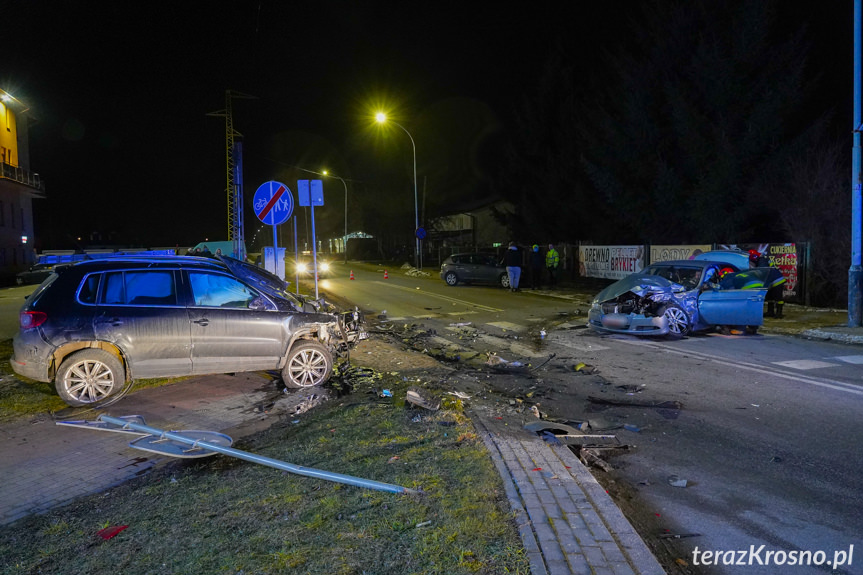 Zderzenie trzech samochodów