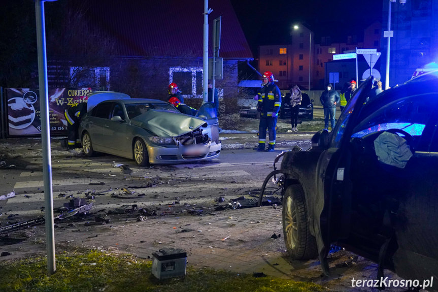 Zderzenie trzech samochodów