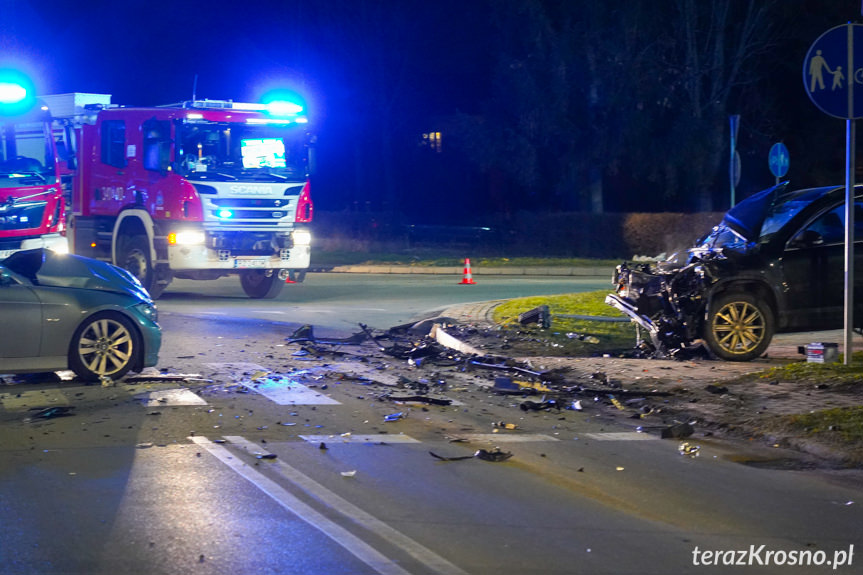 Zderzenie trzech samochodów