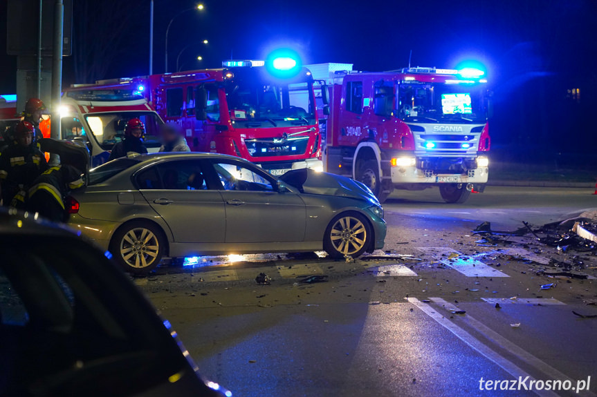 Zderzenie trzech samochodów