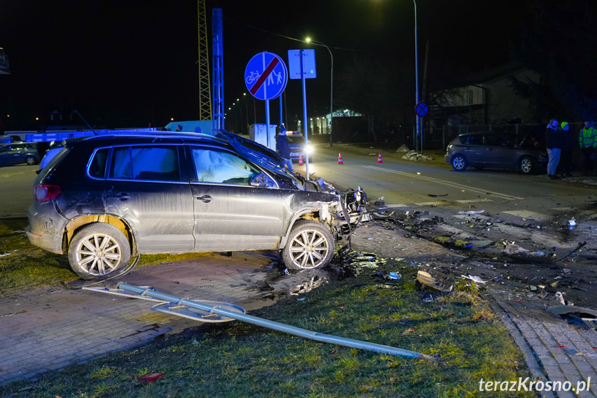 Zderzenie trzech samochodów