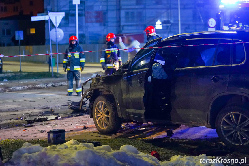 Zderzenie trzech samochodów