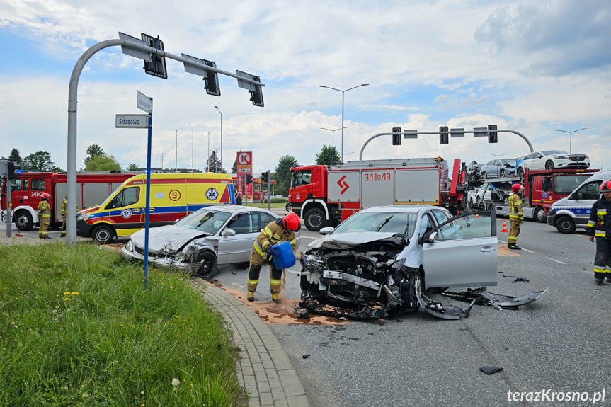 Zderzenie w Krośnie