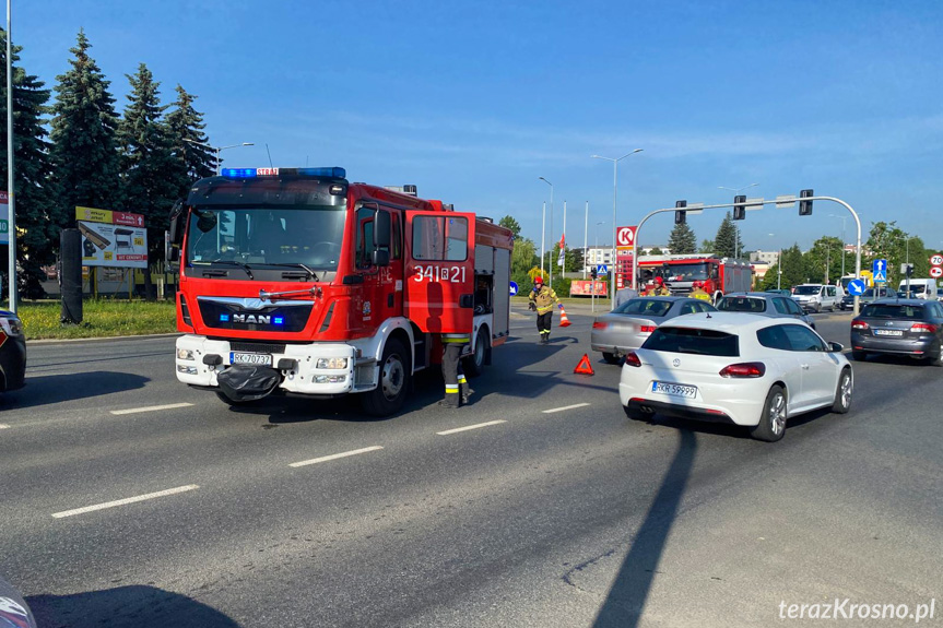 Zderzenie w Krośnie na skrzyżowaniu