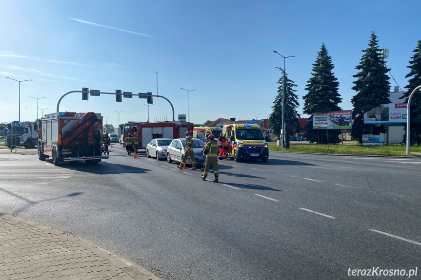 Zderzenie w Krośnie na skrzyżowaniu