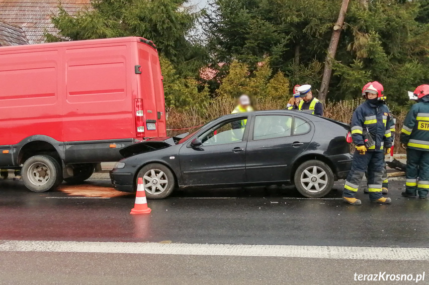 Zderzenie w Pustynach na DK19