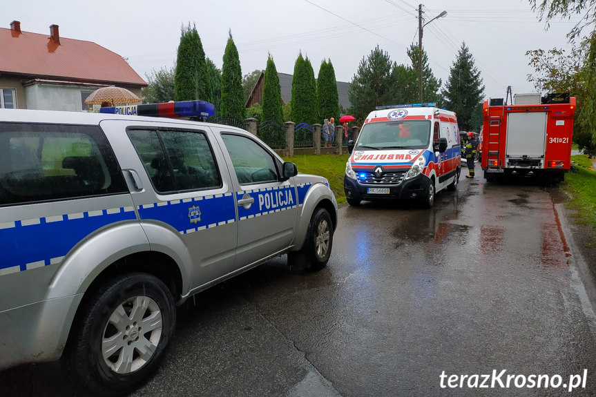 Żeglce. Samochód wjechał do rowu