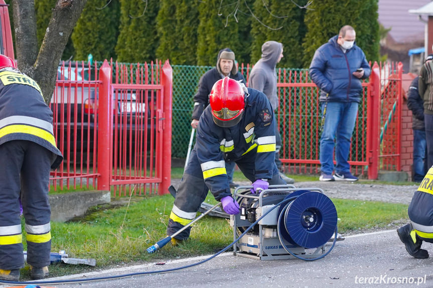 Zręcin. Zderzenie dwóch samochodów