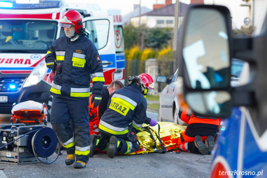 Zręcin. Zderzenie dwóch samochodów