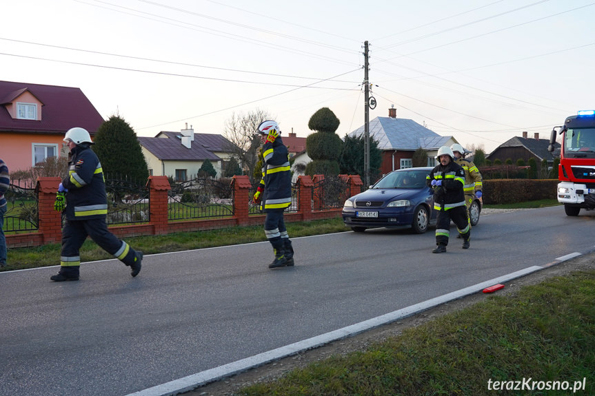 Zręcin. Zderzenie dwóch samochodów