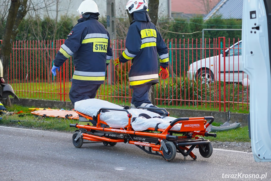 Zręcin. Zderzenie dwóch samochodów