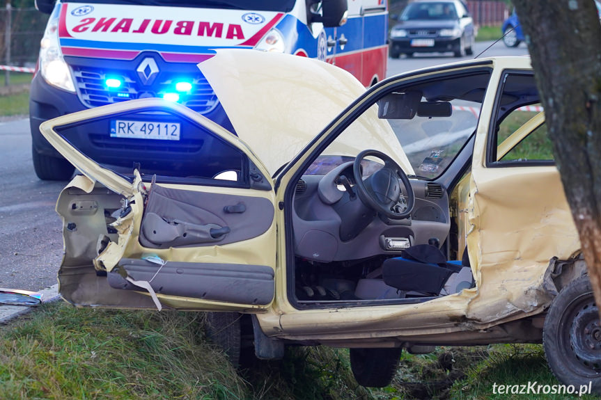 Zręcin. Zderzenie dwóch samochodów