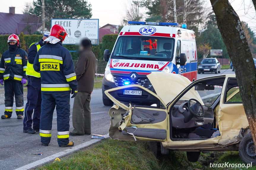 Zręcin. Zderzenie dwóch samochodów