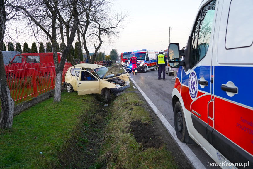 Zręcin. Zderzenie dwóch samochodów