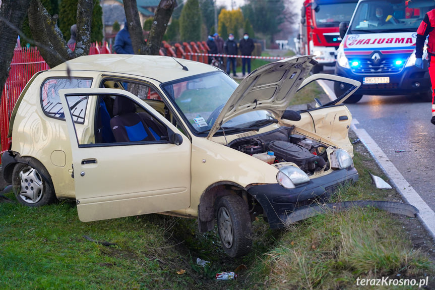 Zręcin. Zderzenie dwóch samochodów