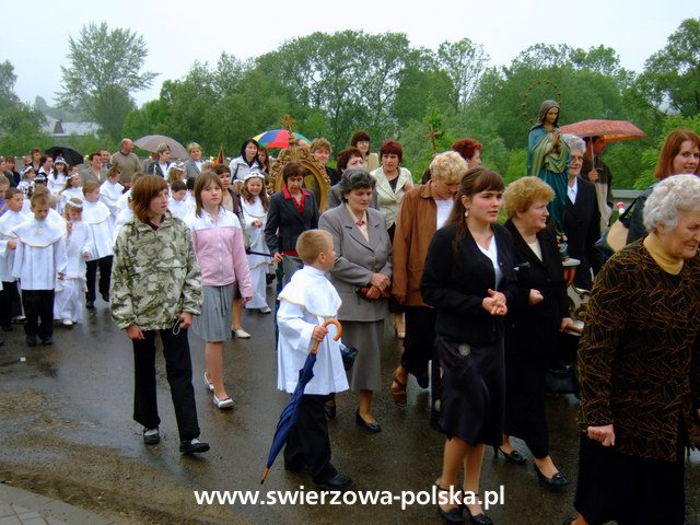 Procesja Bożego Ciała Zręcin - Świerzowa Polska