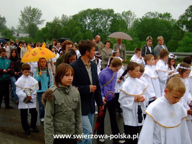 Procesja Bożego Ciała Zręcin - Świerzowa Polska