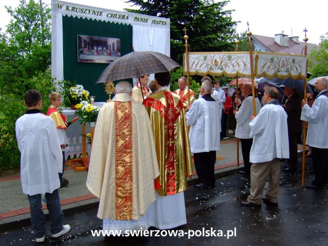 Procesja Bożego Ciała Zręcin - Świerzowa Polska