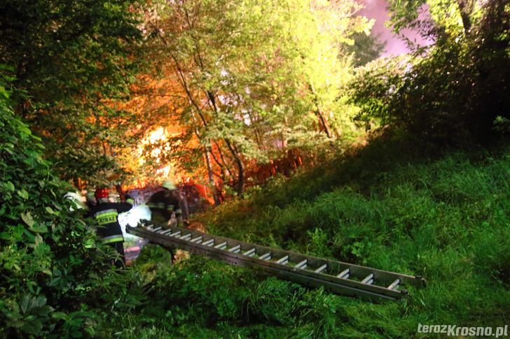 Krosno: Pożar domu na ul. Nad Lubatówką