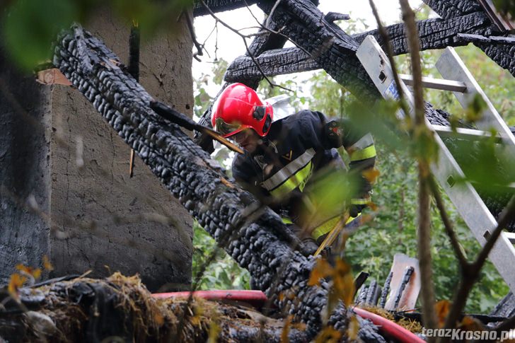 Krosno: Pożar domu na ul. Nad Lubatówką