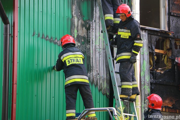 Rogi: Pożar budynku gospodarczego