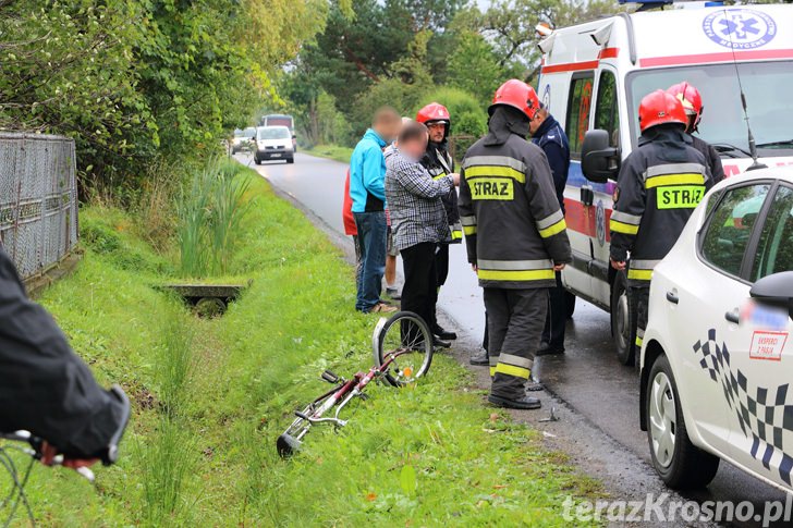 Bóbrka: Potrącenie rowerzystki