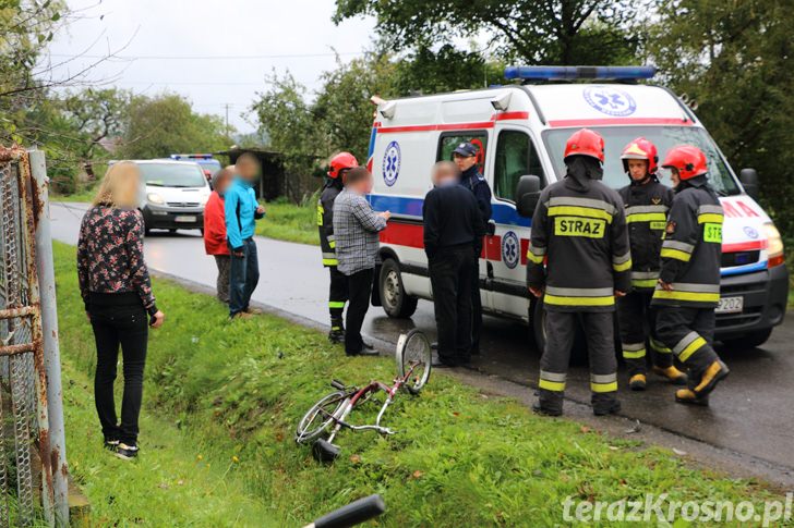 Bóbrka: Potrącenie rowerzystki