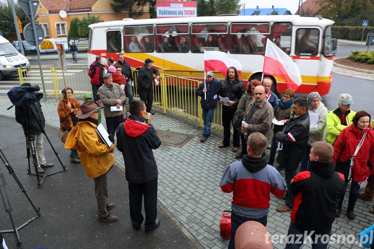 Blokada ronda w Miejscu Piastowym