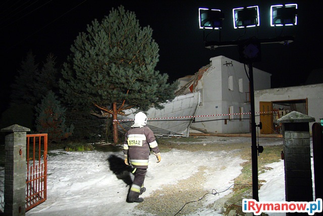 Wybuch gazu w domu w Posadzie Górnej