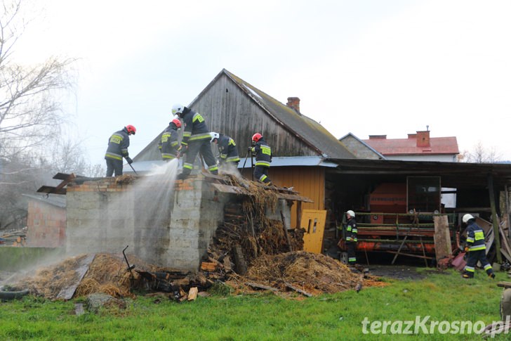 Pożar budynku gospodarczego w Teodorówce