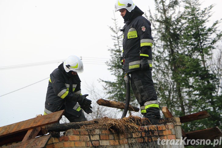 Pożar budynku gospodarczego w Teodorówce