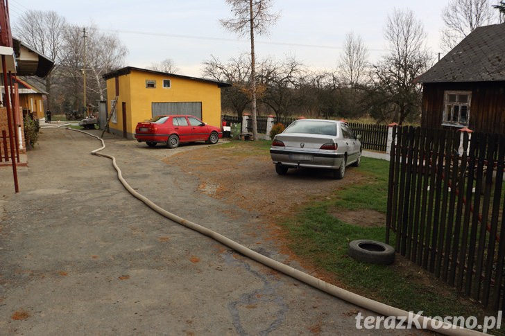 Pożar budynku gospodarczego w Teodorówce