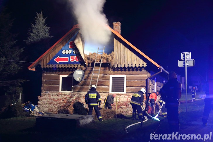 Pożar domu w Miejscu Piastowym