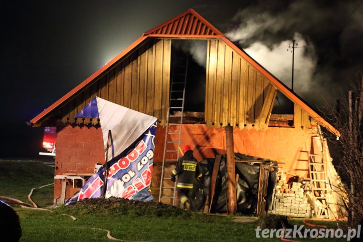 Pożar domu w Miejscu Piastowym