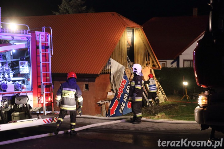 Pożar domu w Miejscu Piastowym