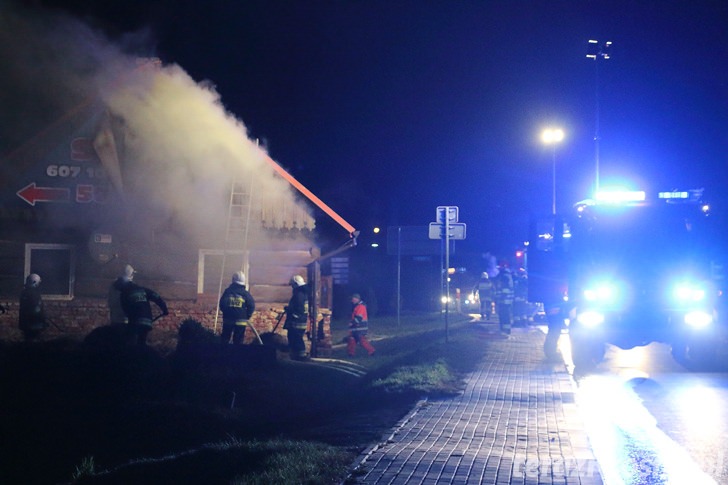 Pożar domu w Miejscu Piastowym