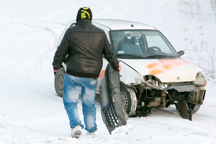 Kolizja na moście w Świerzowej Polskiej