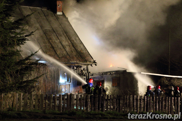 Pożar domu w Wietrznie