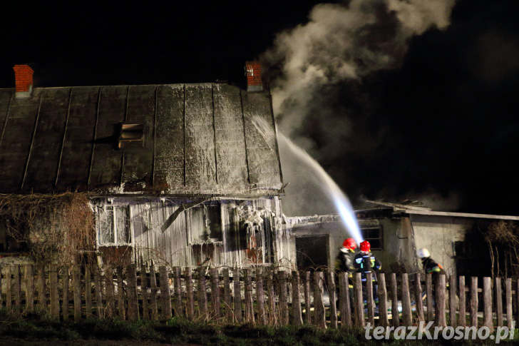 Pożar domu w Wietrznie