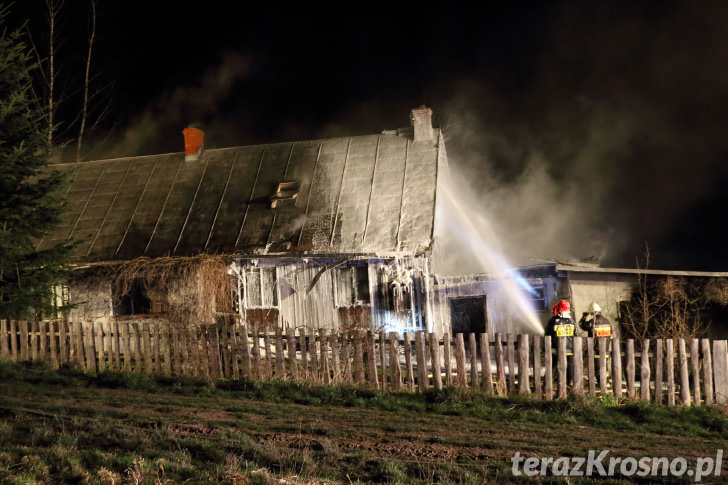 Pożar domu w Wietrznie